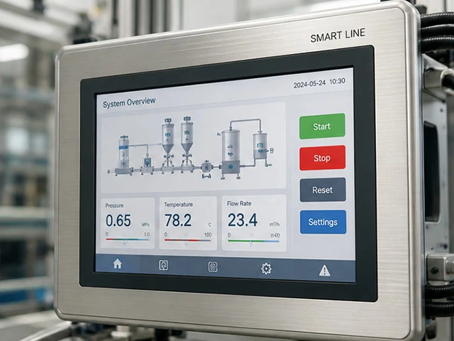 Aluminosilicate glass cover for industrial HMI