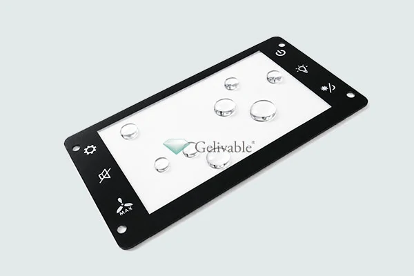 Anti-fingerprint touch screen glass