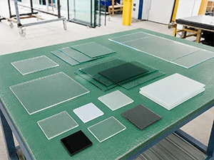 Custom glass material selection