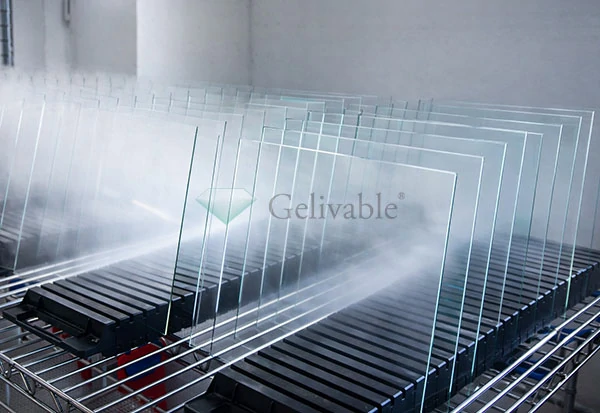 Custom glass surface treatment