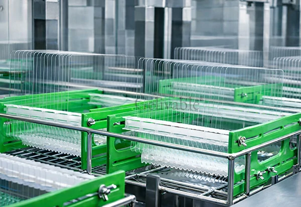 Custom glass ultrasonic cleaning