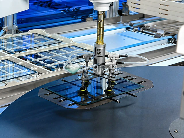 Fully automatic multi-color printing on custom cover glass