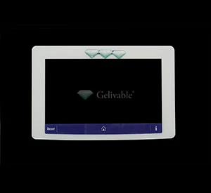 Gelivable display screen glass solution