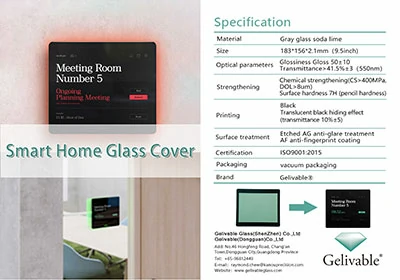 Smart home glass cover