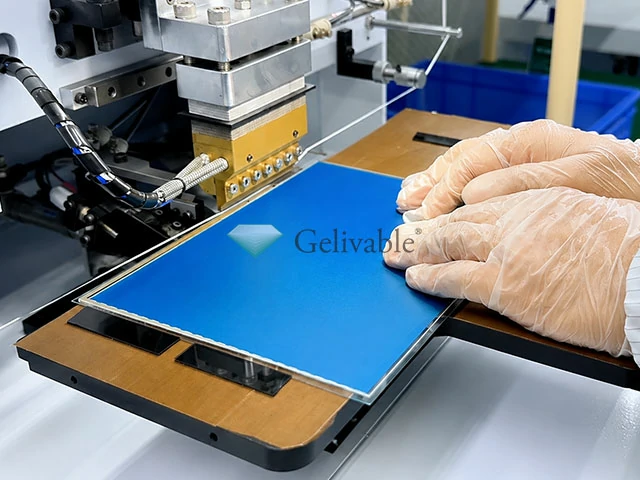 ACF bonding process for touch panel glass assembly