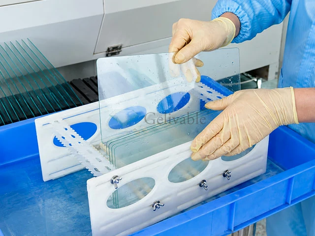 Polished glass edge finishing for custom glass parts