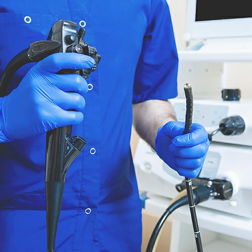 Small circular Gorilla Glass 2320 cover component manufactured for an endoscope