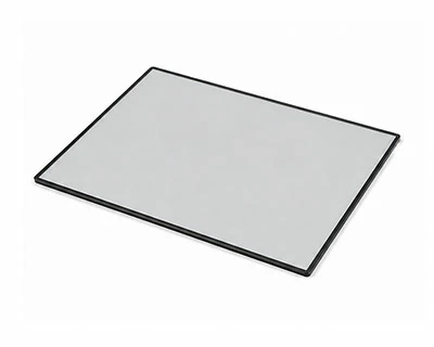 Grey glass controlled light transmittance characteristic