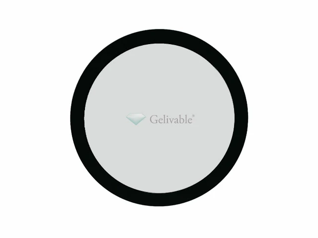 Custom size and shape grey glass material