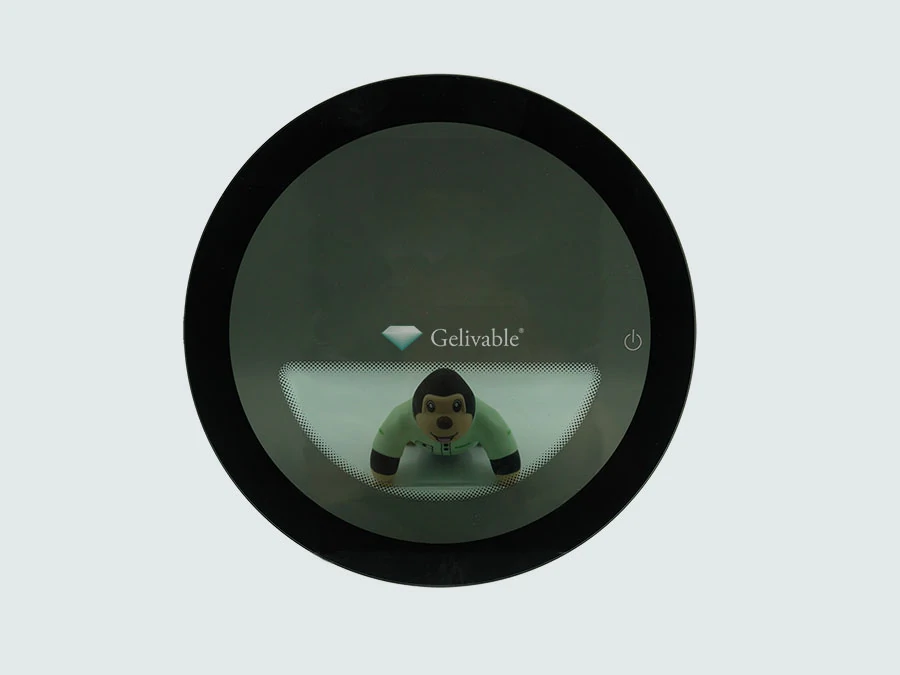 Integrated black touch panel glass for display interfaces