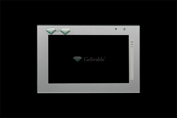 Metallic ink printed LCD glass panel