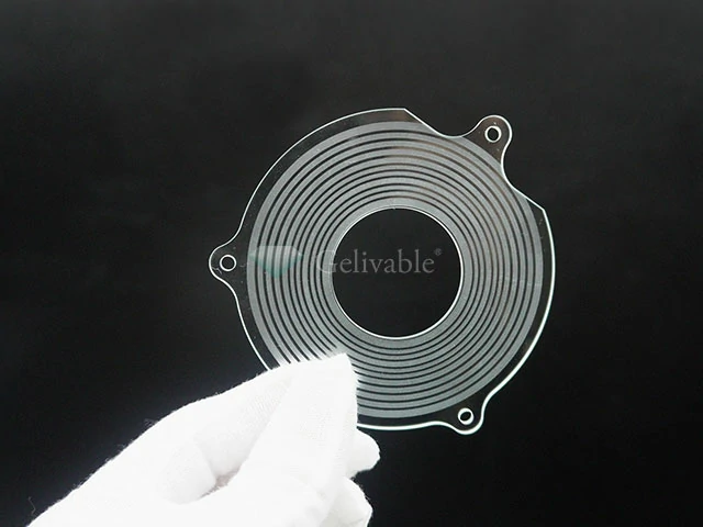 Custom shaped Panda Glass cover component