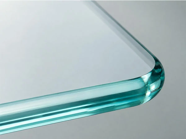 Pencil-polished glass edge