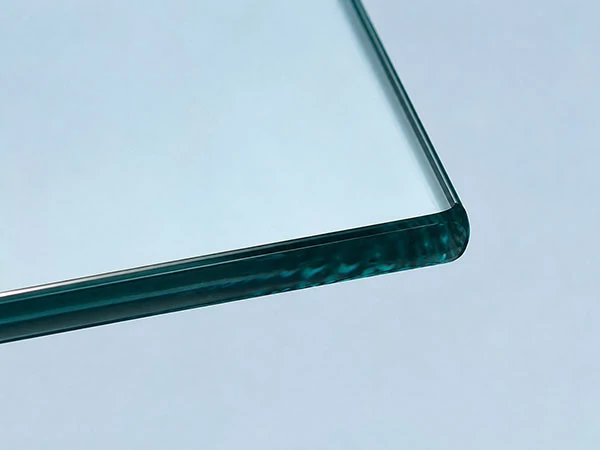 Polished ground glass edge