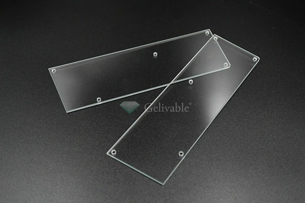 Precision drilled touch panel glass