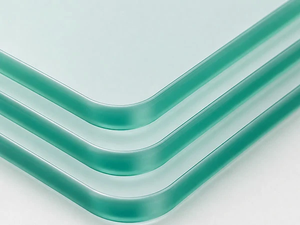 Seamed glass edge