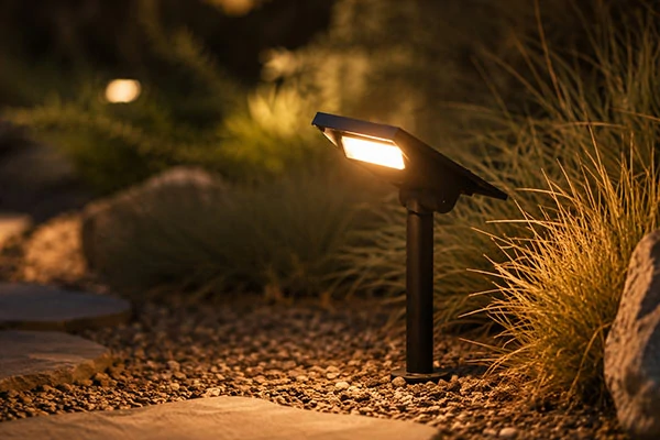 Stepped glass for smart lighting and lighting fixtures