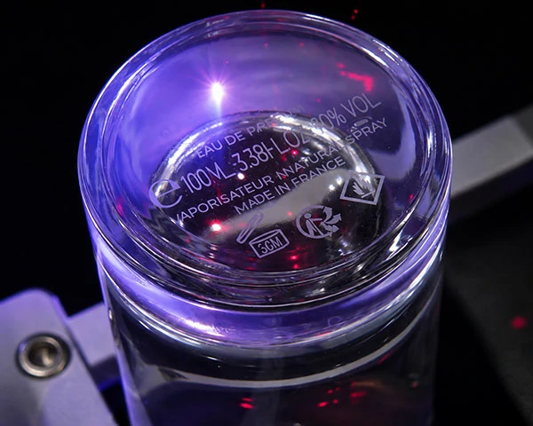 Subsurface laser marking inside optical glass