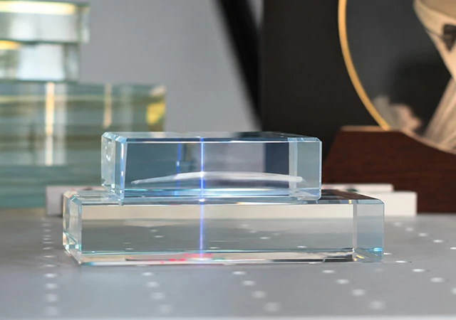 Subsurface laser marking inside transparent glass