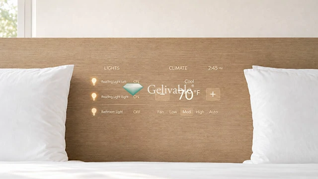 Wood-grain concealed display for smart home control panels