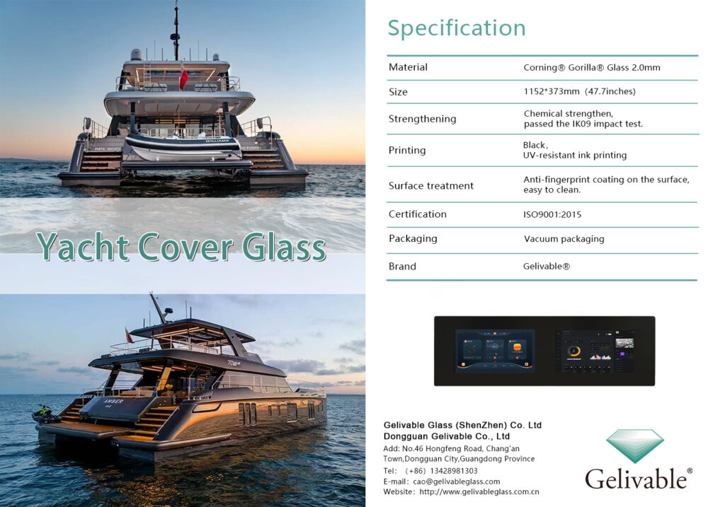 AG Cover Glass For Yacht