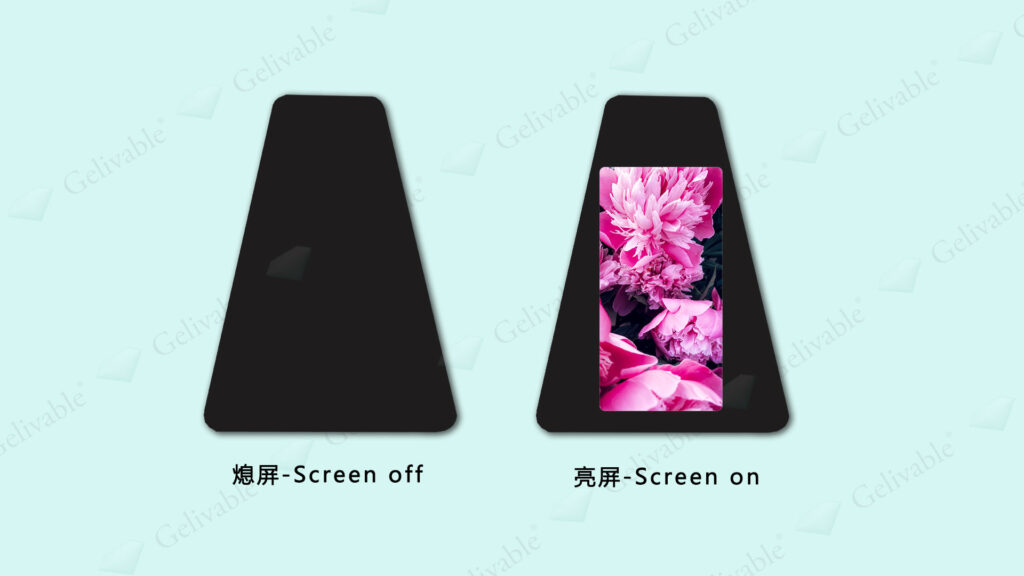 All-black touch screen processing for displays and electronic devices